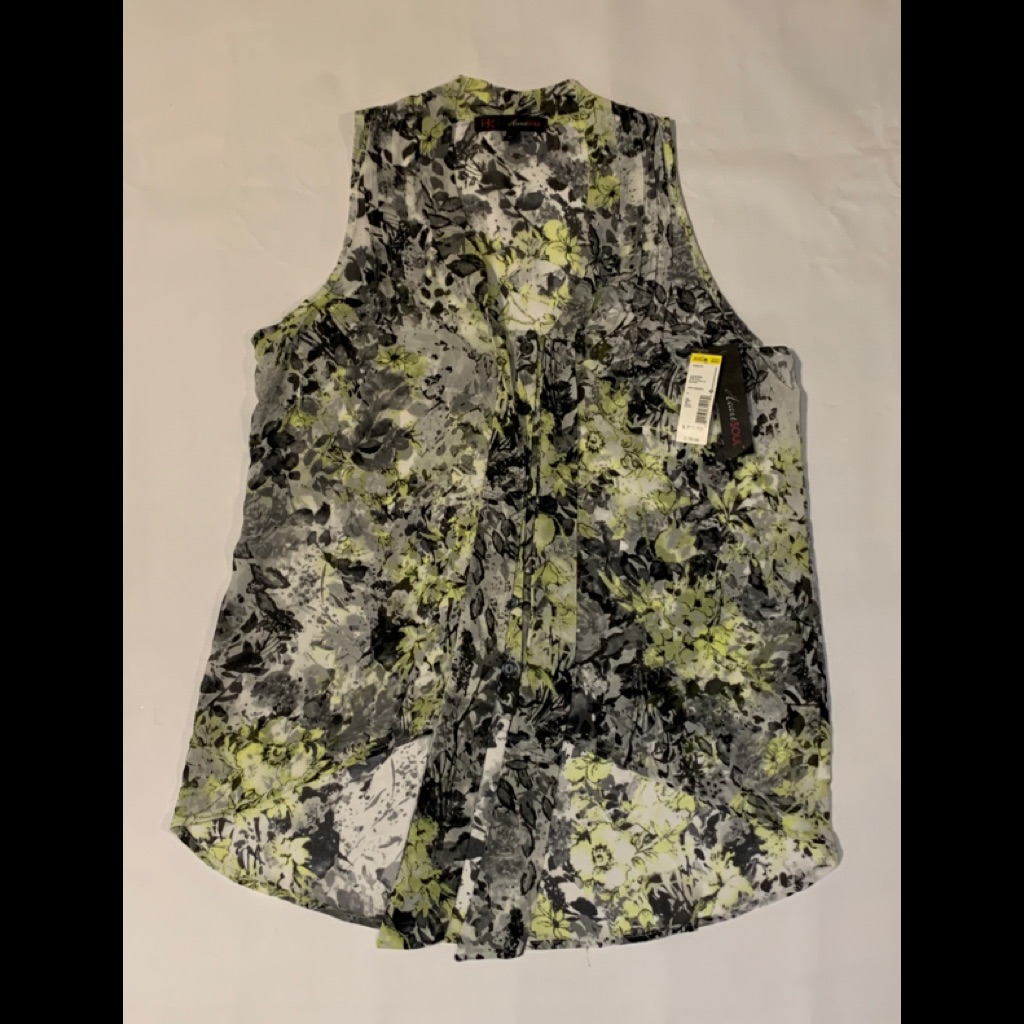 Heartsoul Hi-Lo Floral Shirt Top